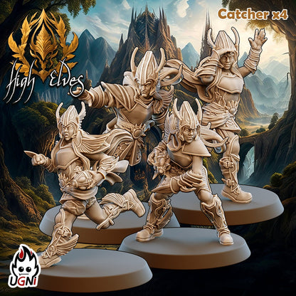 High Elf Fantasy Football Team by UGNI | UNPAINTED Miniature in Resin