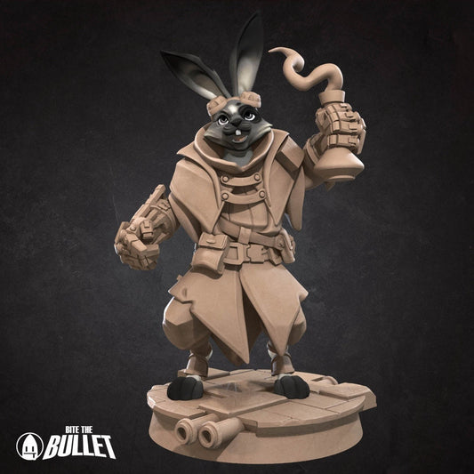 Harengon Artificer | Bite the Bullet | UNPAINTED Miniature in Resin