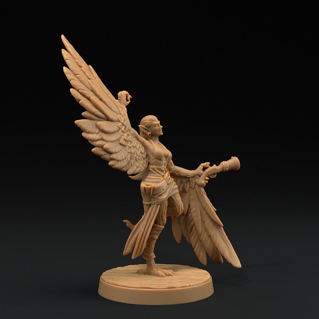 Harpy Pirates (3 versions) | Hunt for The Last Sea Angel | Dragon Trappers Lodge | UNPAINTED Miniature in Resin