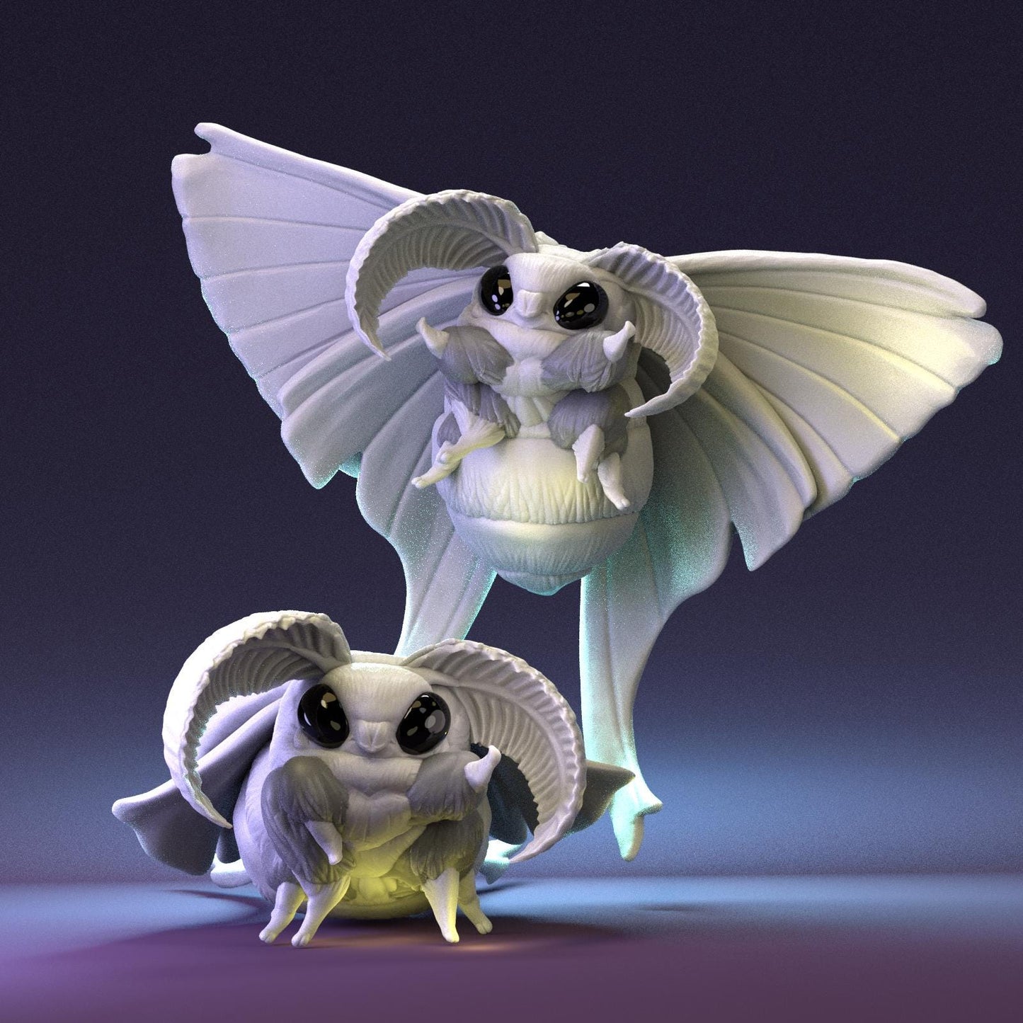 Little Moth (2 versions) | Pepunki Creatures | UNPAINTED Miniature in Resin