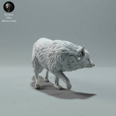 Arctic Fox | Animal Den Miniatures | UNPAINTED Miniature in Resin