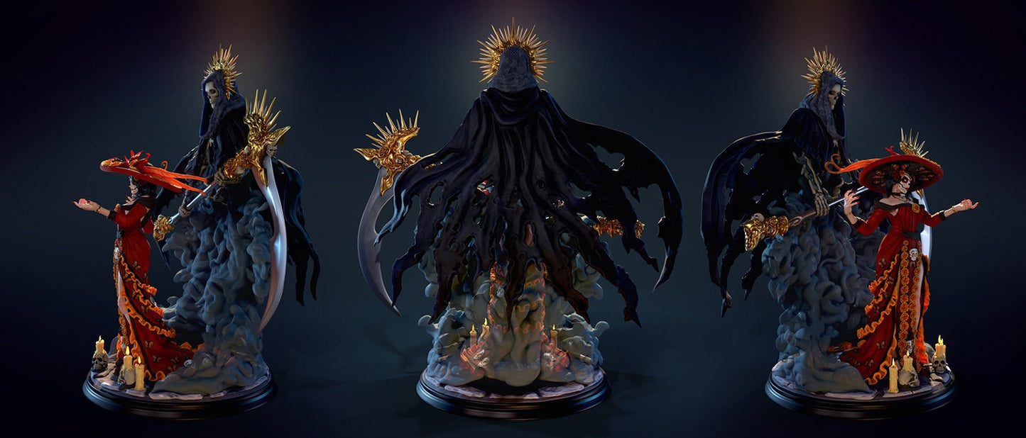 Countess Florentina | Dia de Muertos Catrina & Reaper | Ronin Arts Workshop | UNPAINTED Miniature in Resin