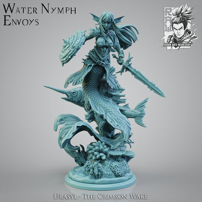 Urasyl, Shapeshifting Mermaid Infiltrator | Ronin Arts Workshop | UNPAINTED Miniature in Resin