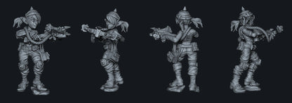 Tshuk, Female Goblin Sharpshooter | Ronin Arts Workshop | UNPAINTED Miniature in Resin