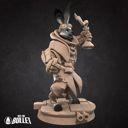 Harengon Artificer | Bite the Bullet | UNPAINTED Miniature in Resin