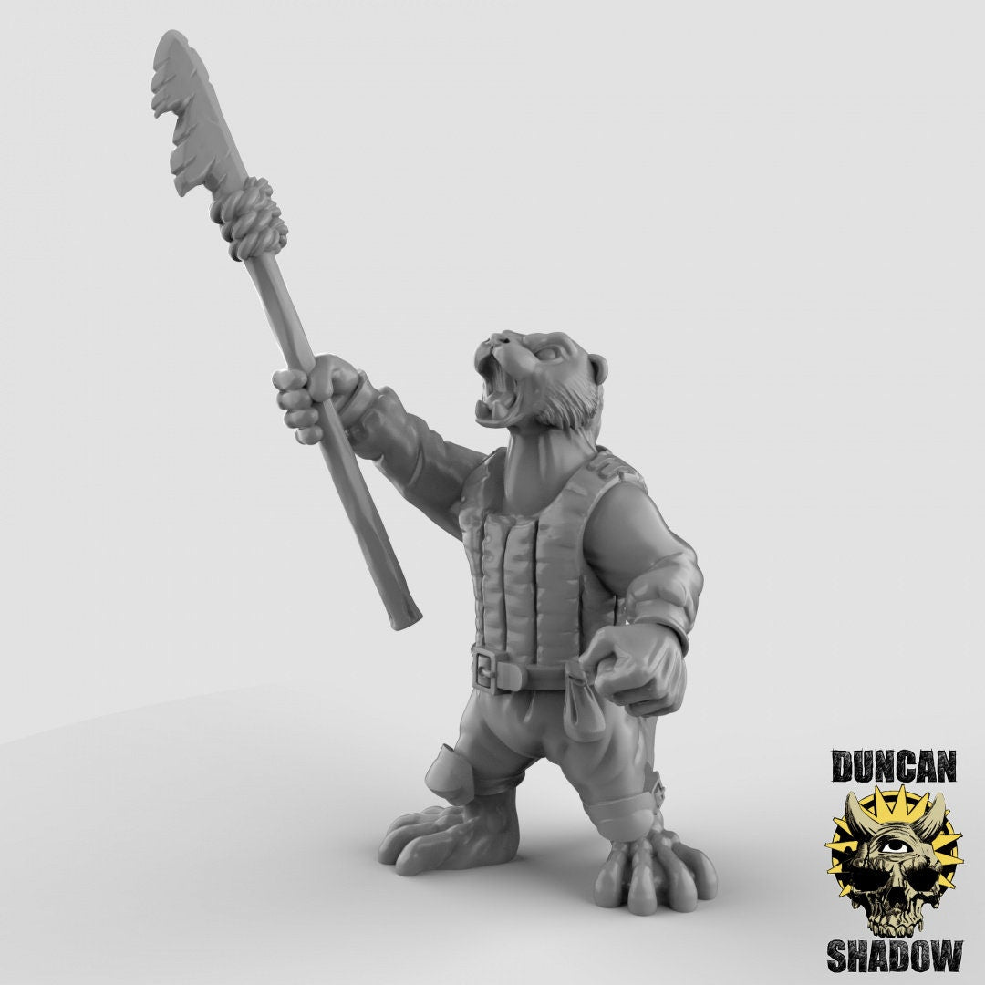 Band of Otter Spearmen (Set of 3) - Duncan Shadow