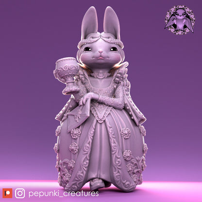 Duchess Bunny | Pepunki Creatures | UNPAINTED Miniature in Resin
