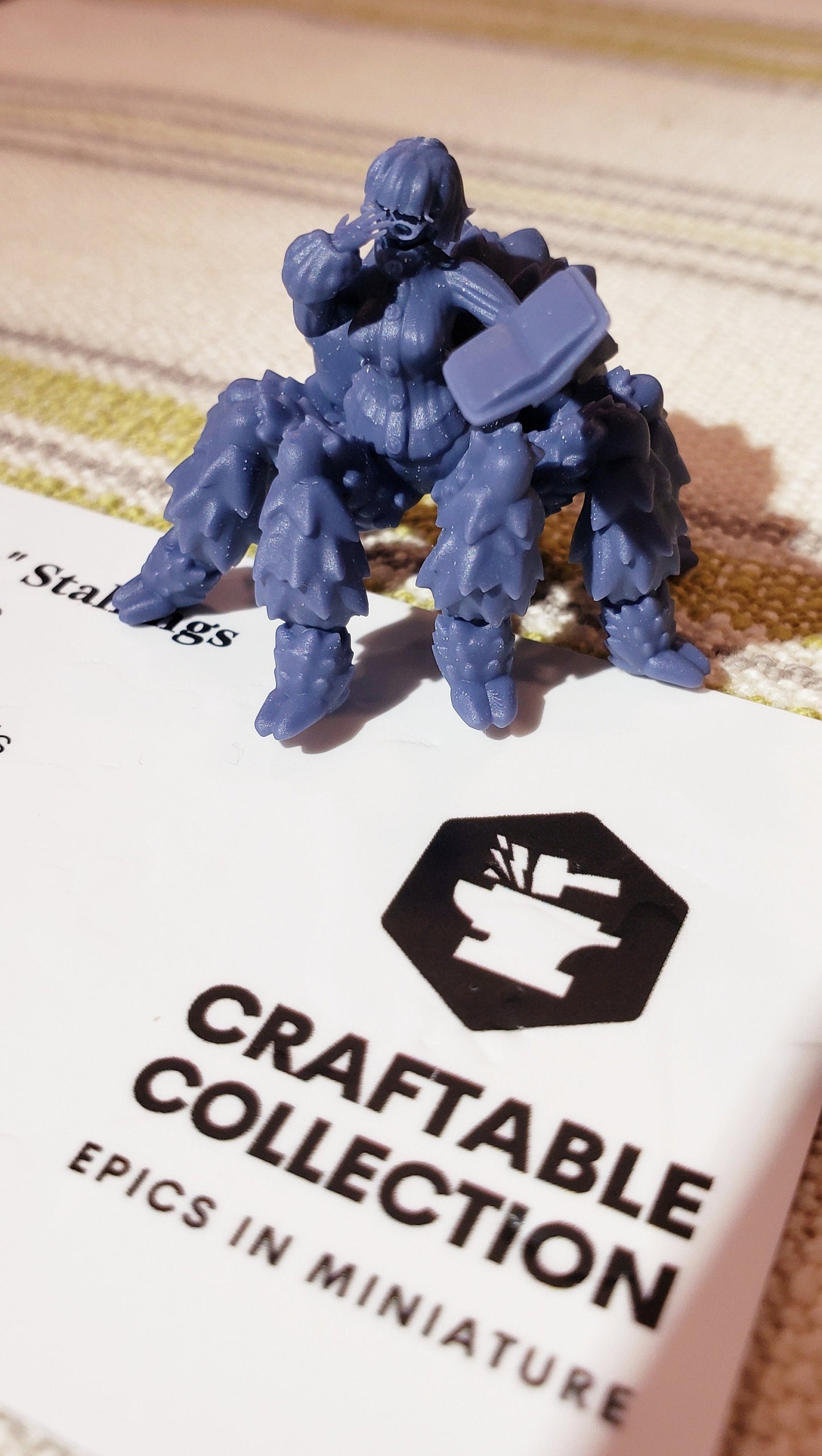 Eli'brari, Drider Book Enjoyer | Spider Girl | Lavender Devilry | UNPAINTED Miniature in Resin
