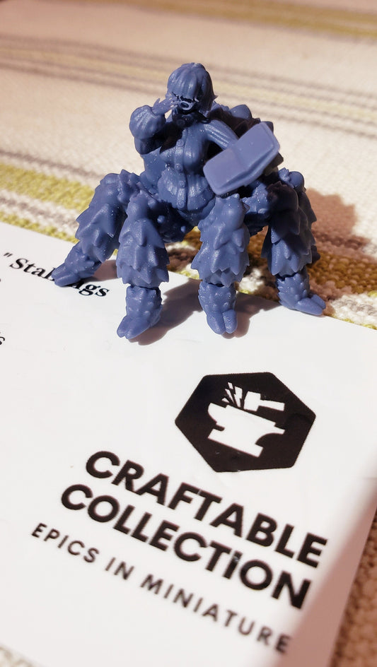 Eli'brari, Drider Book Enjoyer | Spider Girl | Lavender Devilry | UNPAINTED Miniature in Resin