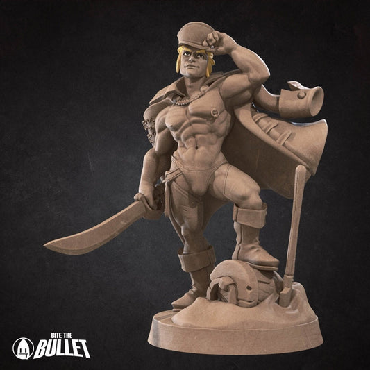 Ken Sawyer, the Exotic Marine | Bite the Bullet | UNPAINTED Miniature in Resin