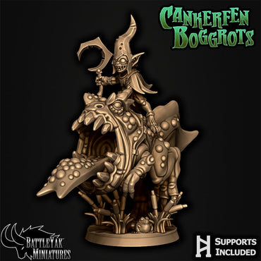 Murkmire Frogriders Pack (6 versions) | Battle Yak Miniatures are One Page Rules Compatible | UNPAINTED Miniature in Resin