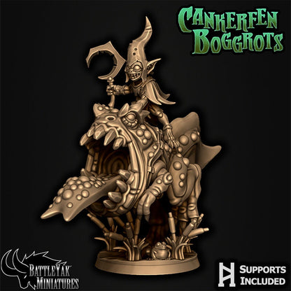 Murkmire Frogriders Pack (6 versions) | Battle Yak Miniatures are One Page Rules Compatible | UNPAINTED Miniature in Resin