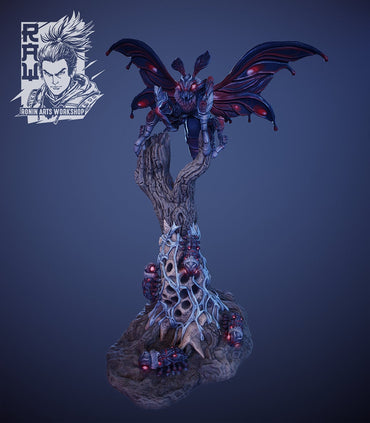 Radiant Matron | Giant Moth with Grubs | Ronin Arts Workshop | UNPAINTED Miniature in Resin