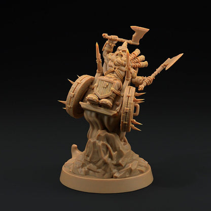 Bormir Thunderwheel | Scrap Slap Goblin Tribes | Dragon Trappers Lodge | UNPAINTED Miniature in Resin