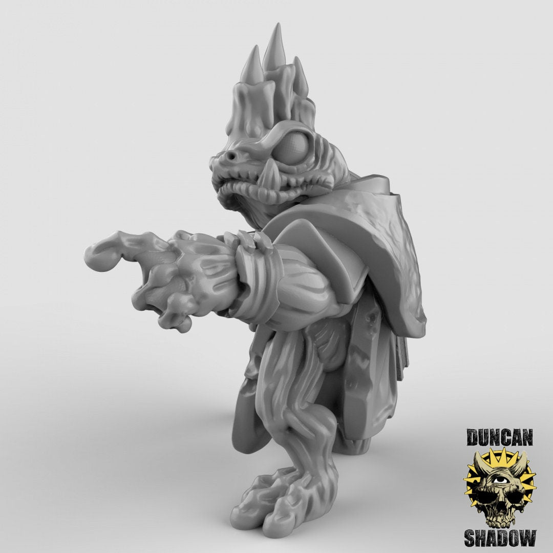 Boggard (Toad) Necromancers  (Set of 3)| Duncan Shadow | UNPAINTED Miniature in Resin
