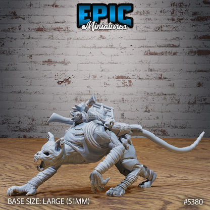 Cat Folk Zombie Set | Cat Tribe | Undead Feline Warrior | Epic Miniatures | UNPAINTED Miniature in Resin