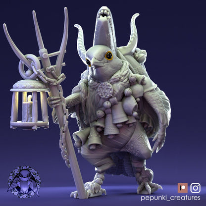 Thrush Bird | Pepunki Creatures | UNPAINTED Miniature in Resin