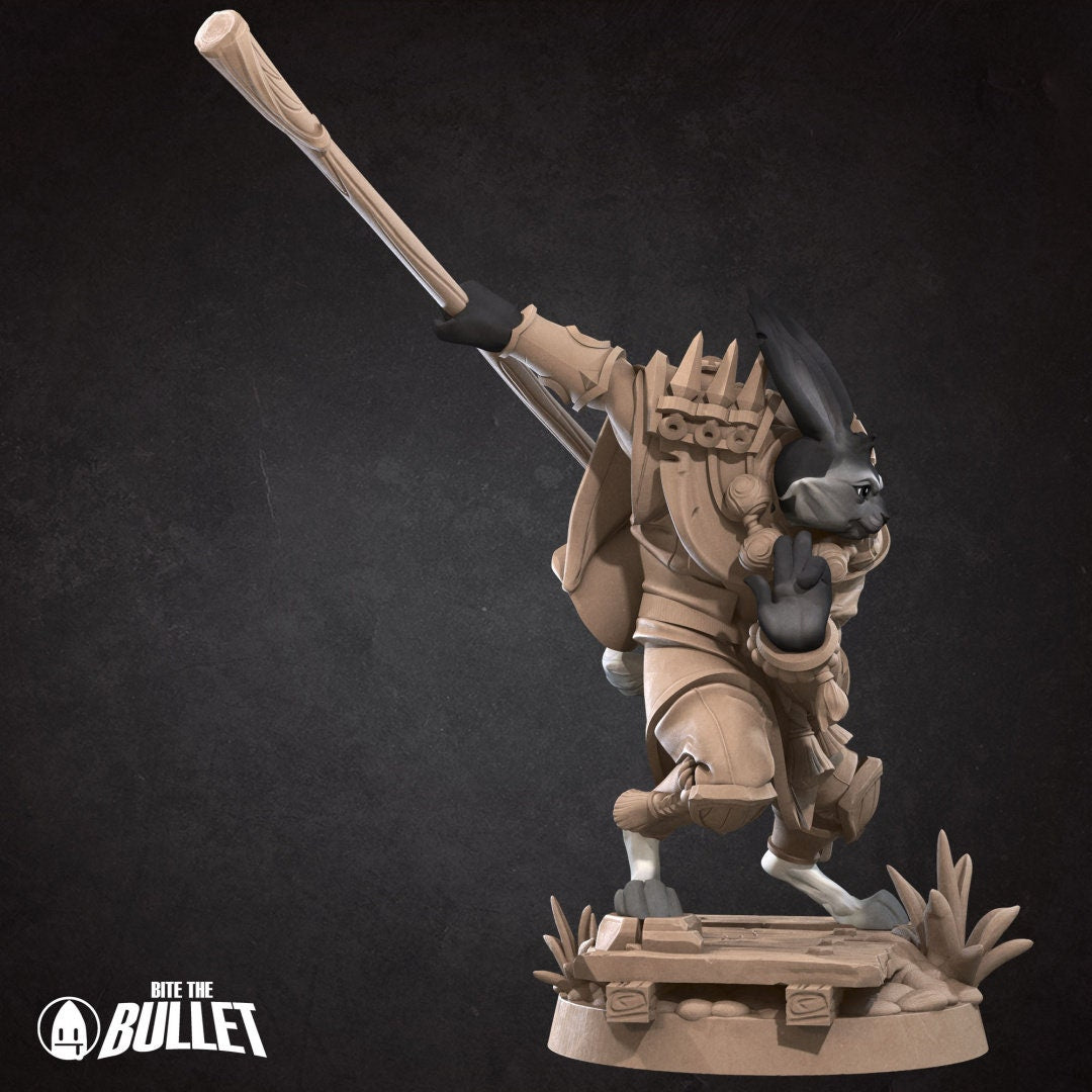 Harengon Monk | Bite the Bullet | UNPAINTED Miniature in Resin