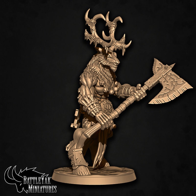 Banedeer Slaypack (7 versions) | Battle Yak Miniatures are One Page Rules Compatible | UNPAINTED Miniature in Resin