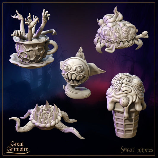 Sweet Mimics (10 versions) | Great Grimoire | UNPAINTED Miniature in Resin