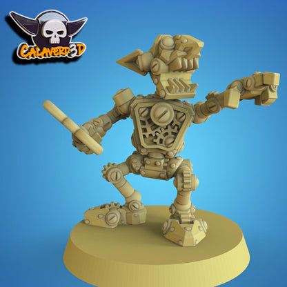 Botlins (Goblin Robots) Fantasy Football Team | Calaverd3D | UNPAINTED Miniature in Resin