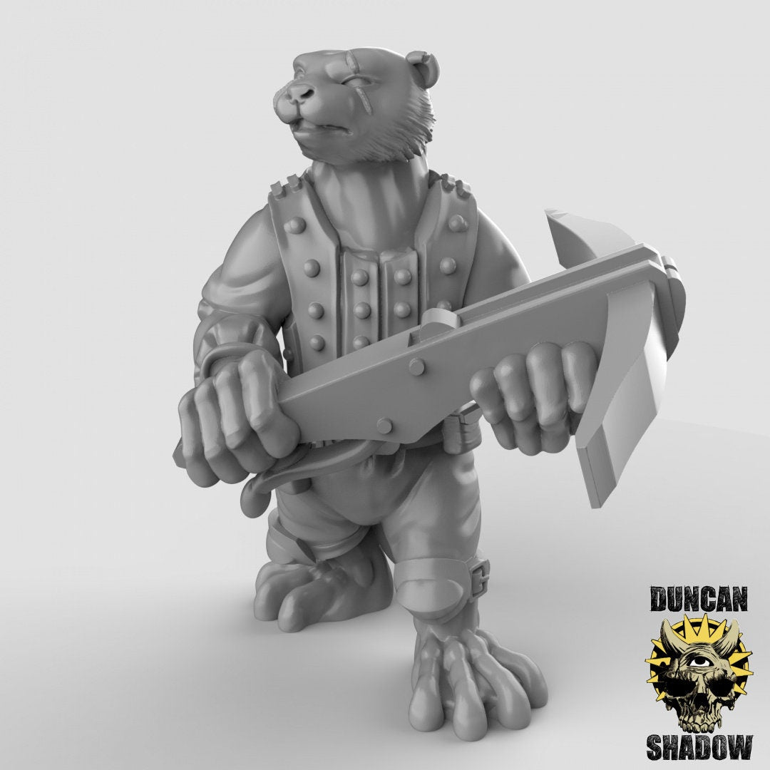 Band of Otters with Bows (Set of 3) - Duncan Shadow