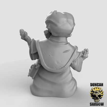 Mousle Necromancers  (Set of 3)| Duncan Shadow | UNPAINTED Miniature in Resin