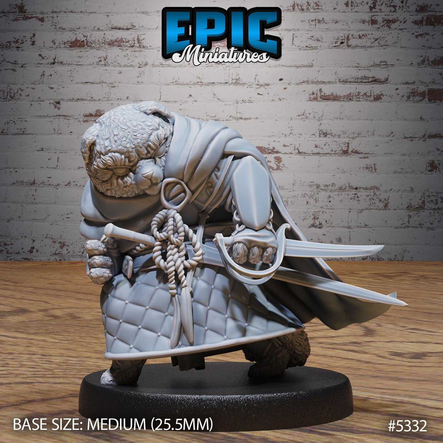 Legendary Teddy Knight Set | Werebear Warrior | Teddy Bear Guardian | Epic Miniatures | UNPAINTED Miniature in Resin