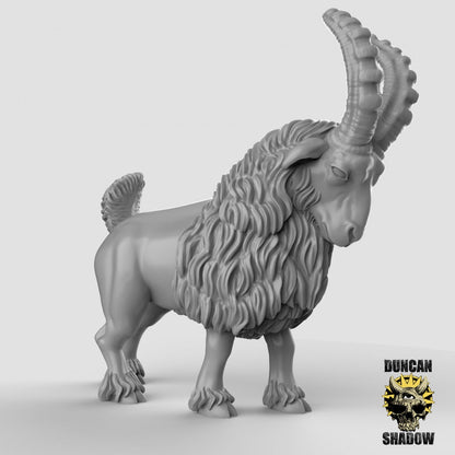 Goats!  (Set of 3)| Duncan Shadow | UNPAINTED Miniature in Resin