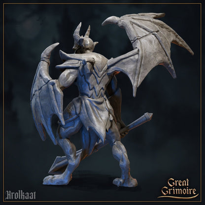 Gargoyles (5 poses) | Great Grimoire | UNPAINTED Miniature in Resin