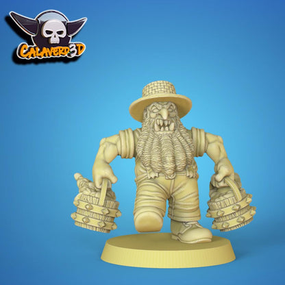 Old Farmers of Chaos Fantasy Football Team | Calaverd3D | UNPAINTED Miniature in Resin