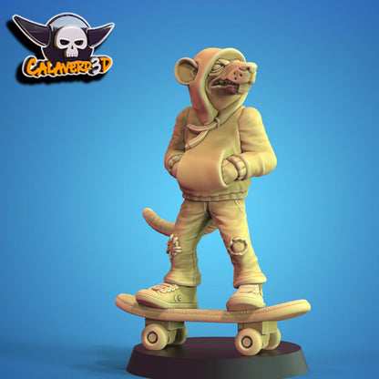 Punk Rats Fantasy Football Team | Calaverd3D | UNPAINTED Miniature in Resin