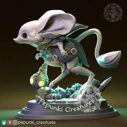 Jerboa | Desert Mouse | Pepunki Creatures | UNPAINTED Miniature in Resin