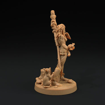 Lola, Half-Orc Druid | Scrap Slap Goblin Tribes | Dragon Trappers Lodge | UNPAINTED Miniature in Resin
