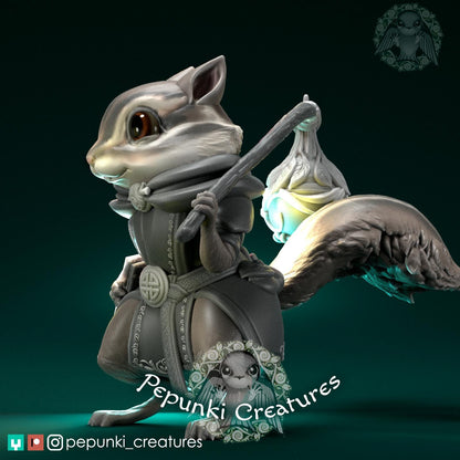 Chipmunk Ranger | Pepunki Creatures | UNPAINTED Miniature in Resin