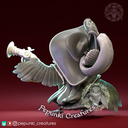 Toucan Bird Pirate | Pepunki Creatures | UNPAINTED Miniature in Resin