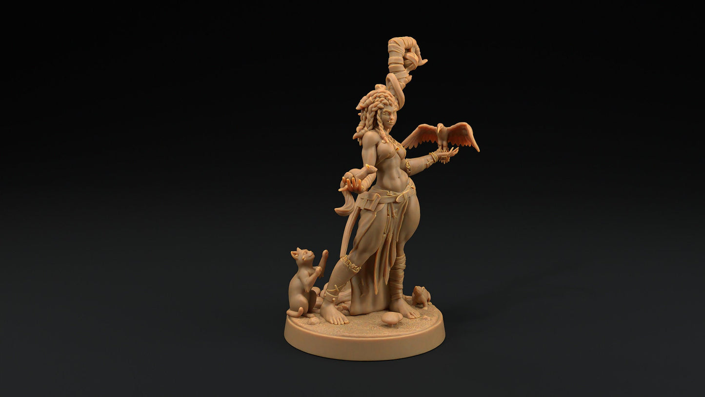Lola, Half-Orc Druid | Scrap Slap Goblin Tribes | Dragon Trappers Lodge | UNPAINTED Miniature in Resin