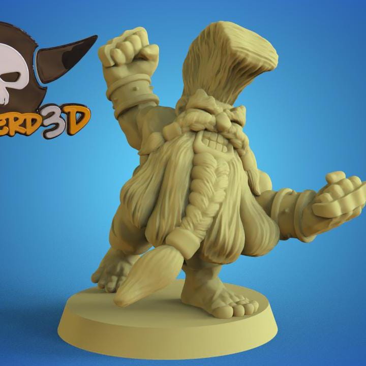 Big Headed Dwarfs Fantasy Football Team | Calaverd3D | UNPAINTED Miniature in Resin
