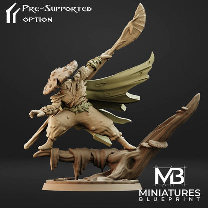 Mushroom Samurai | Miniatures Blueprint | UNPAINTED Miniature in Resin