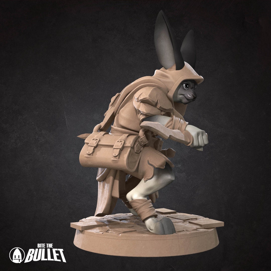 Harengon Rogue | Bite the Bullet | UNPAINTED Miniature in Resin