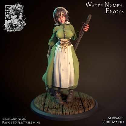 Marin, Shapeshifting Mermaid Infiltrator | Ronin Arts Workshop | UNPAINTED Miniature in Resin