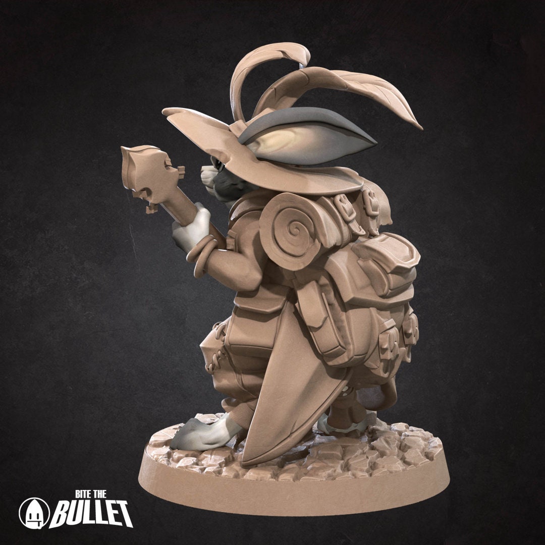 Harengon Bard | Bite the Bullet | UNPAINTED Miniature in Resin