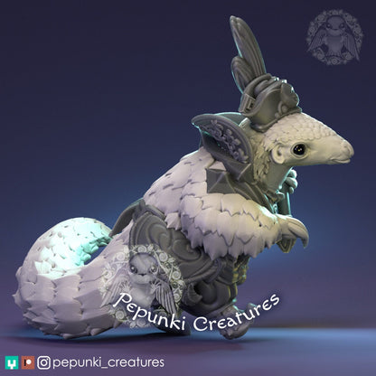 Pangolin Sorcere | Pepunki Creatures | UNPAINTED Miniature in Resin