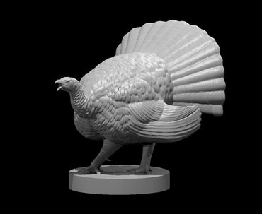 Turkey (3 poses, 1 dangerous) | MZ4250 | UNPAINTED Miniature in Resin