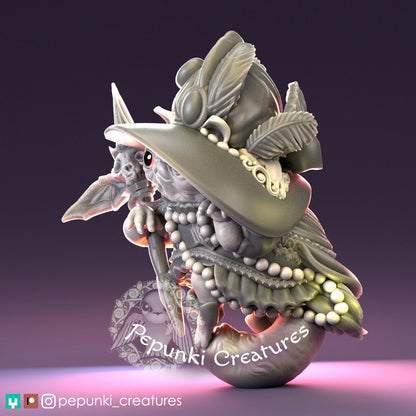 Persian Cat Witch Lady | Pepunki Creatures | UNPAINTED Miniature in Resin