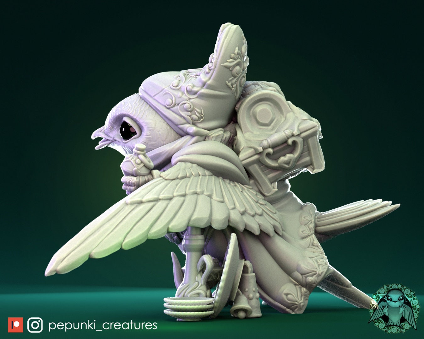 Swift Merchant | Pepunki Creatures | UNPAINTED Miniature in Resin