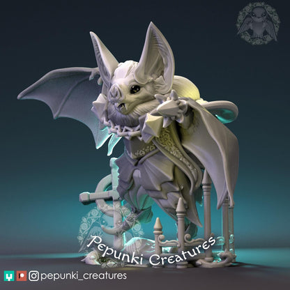 Vampire Bat Warrior | Pepunki Creatures | UNPAINTED Miniature in Resin