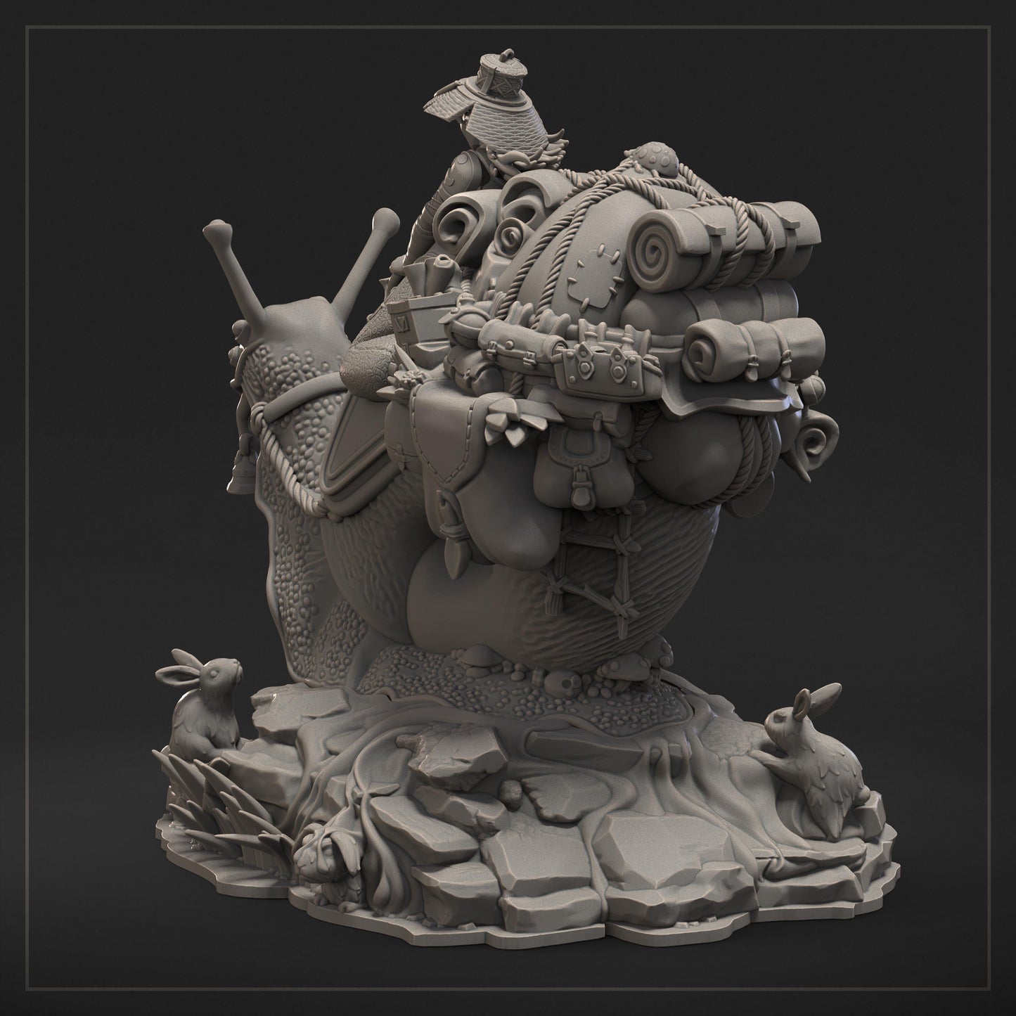 Luma | Snail Rider | Dungeons & Maidens | UNPAINTED Miniature in Resin