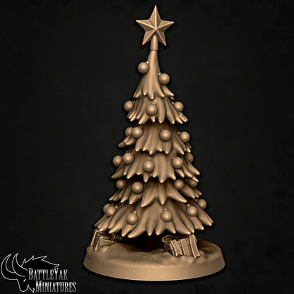 Wintervault Yule-Treant (2 versions) | Battle Yak Miniatures are One Page Rules Compatible | UNPAINTED Miniature in Resin