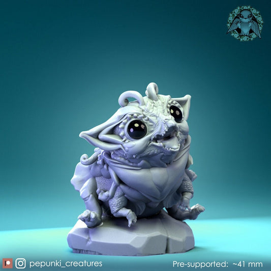 Dragon Baby (3 poses) | Pepunki Creatures | UNPAINTED Miniature in Resin
